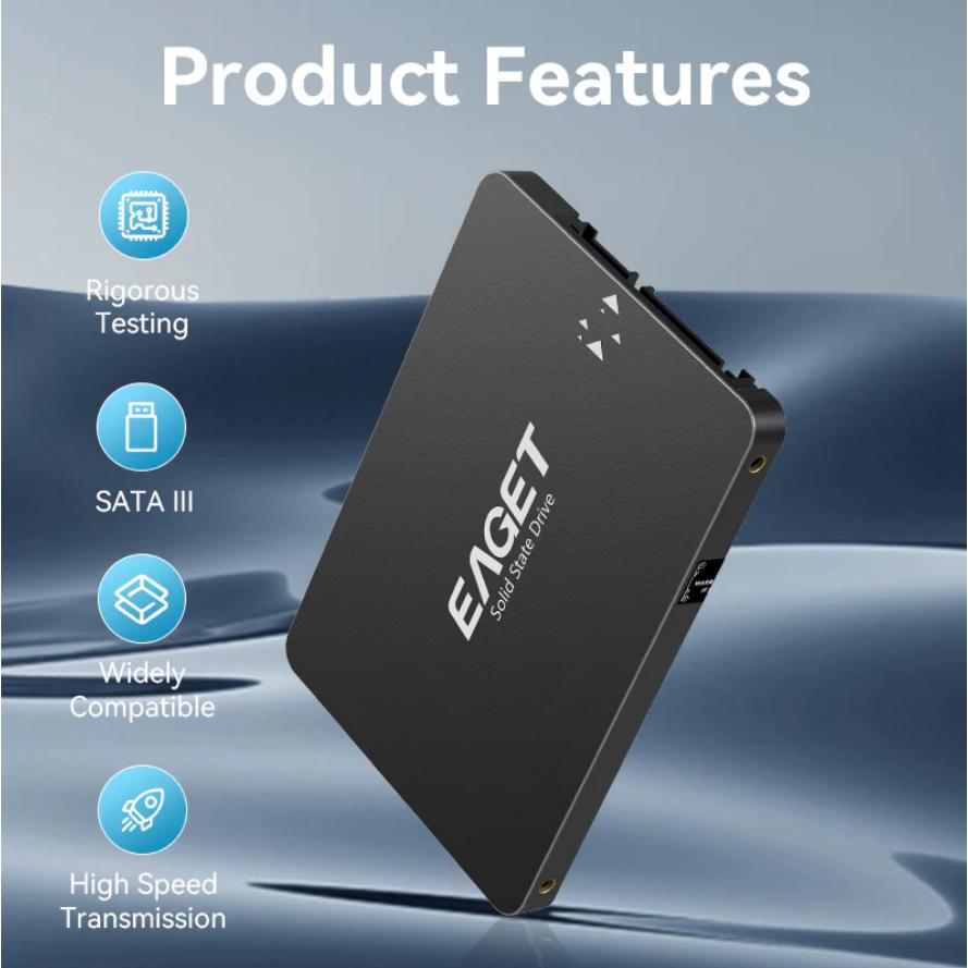 新品未使用　EAGET 120GB 2.5インチ SATA3 SSD　(5 枚) 未開封未使用品 EAGET 120GB 2.5インチ SATA3 SSD ブラック 弊社在庫品