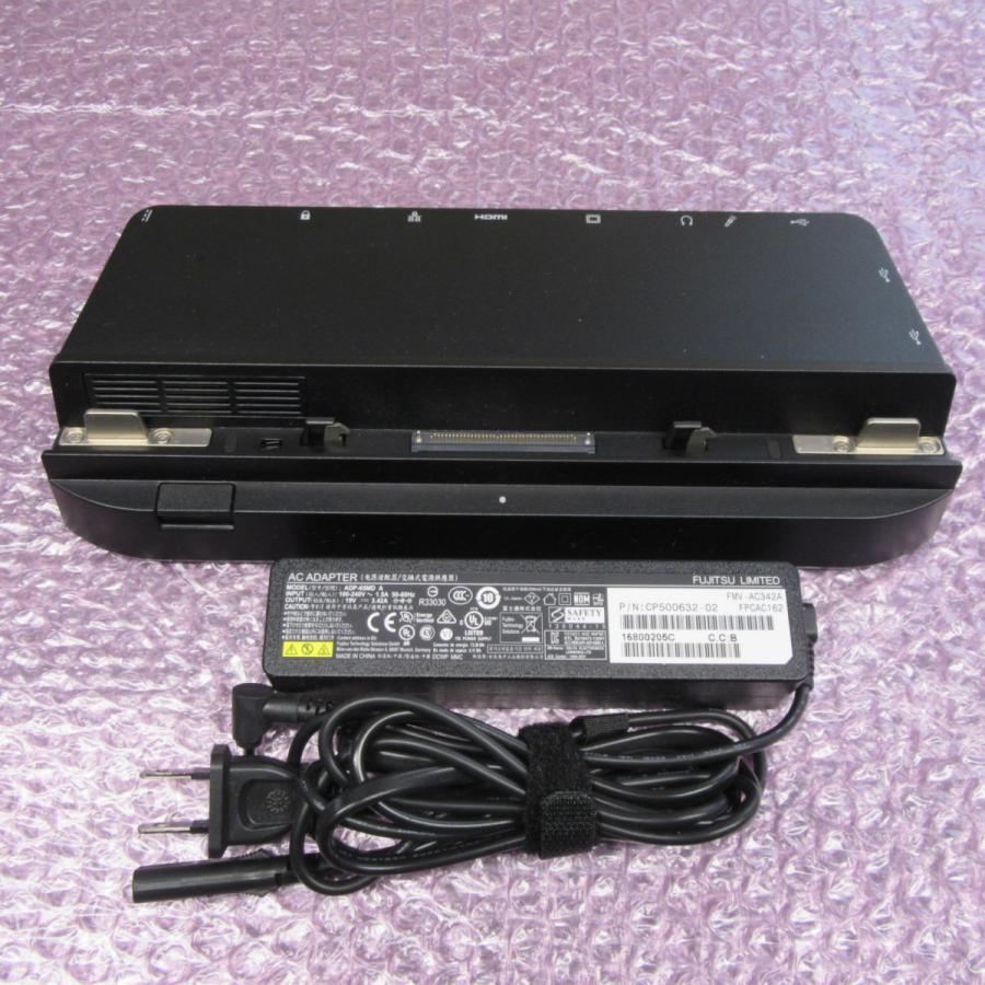 良品中古 FUJITSU 拡張クレードル FMV-NDS24 ACアダプタFMV-AC342A