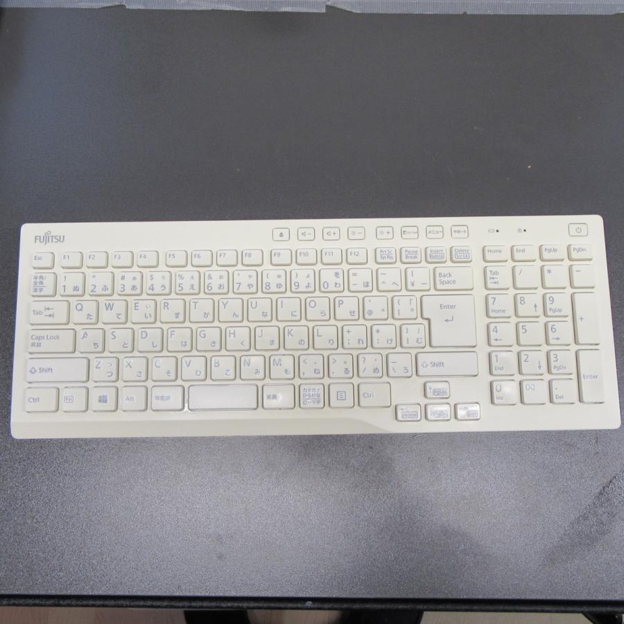 希少モデル 富士通 純正ワイヤレスキーボード KBRFAX 白