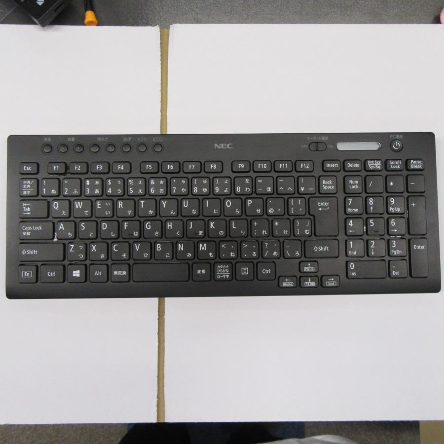 後期 希少モデル NEC 純正ワイヤレスキーボード KG-1129非光沢 黒