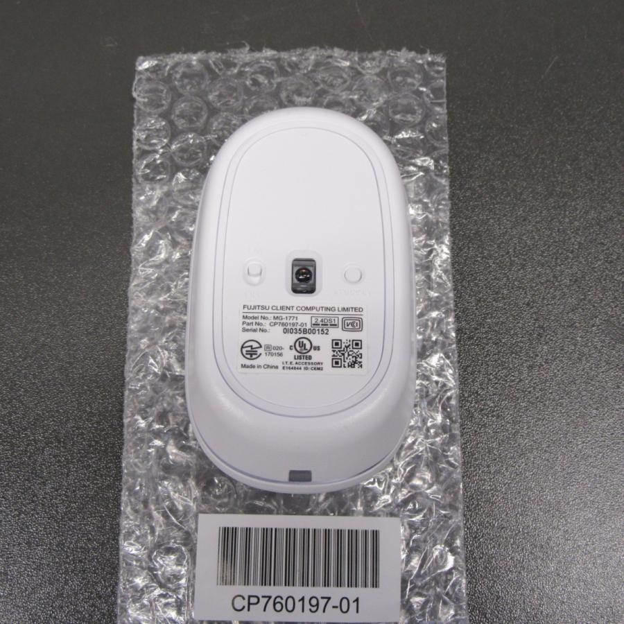 Fujitsu ノートPC ホワイト マウス付き 未使用品 希少モデル FUJITSU 富士通 純正ワイヤレスマウス MG