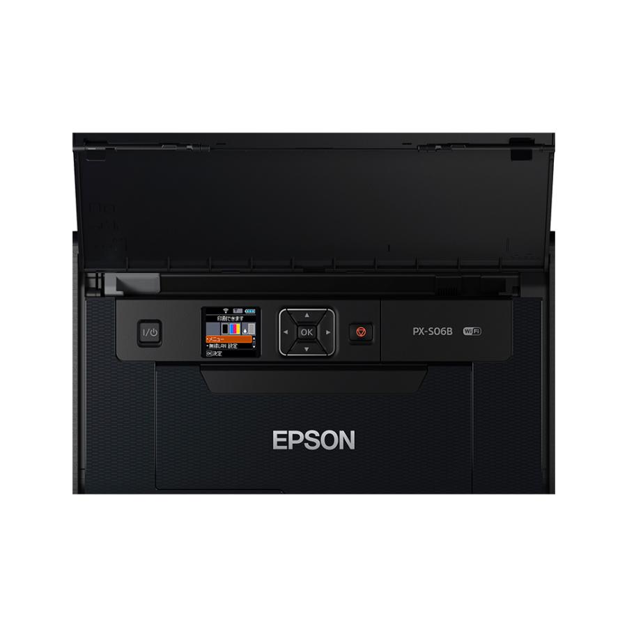 エプソンプリンタ　PX-S06B（ほぼ未使用） 未使用品 EPSON PX-S06B モバイルプリンター バッテリー内蔵 ※カラー