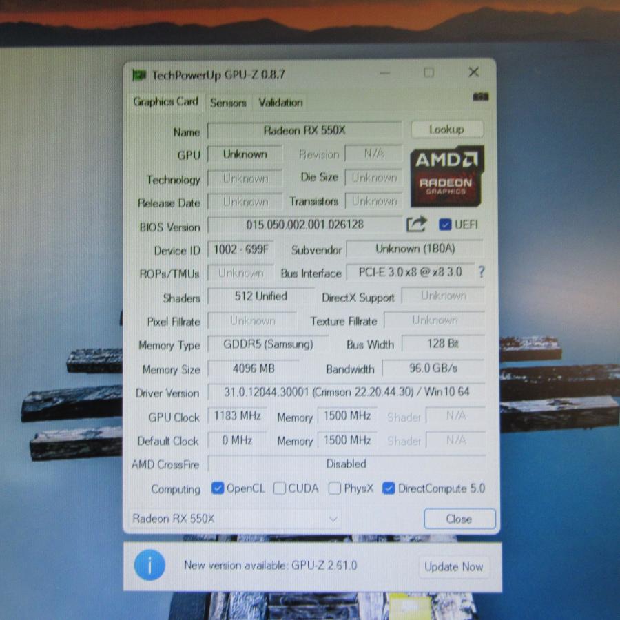 良品中古 ロープロファイル Radeon RX550X 4GB グラフィックスボード HDMI DisplayPort : eco pc ...