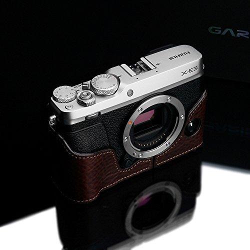 GARIZ FUJIFILM X-E3用 本革カメラケース XS-CHXE3BR ブラウン GARIZ FUJIFILM E3用 本革カメラケース XS CHXE3BR ブラウン /バッテリー窓があるので ケースを取り外さずにバッテリー交換が可能です