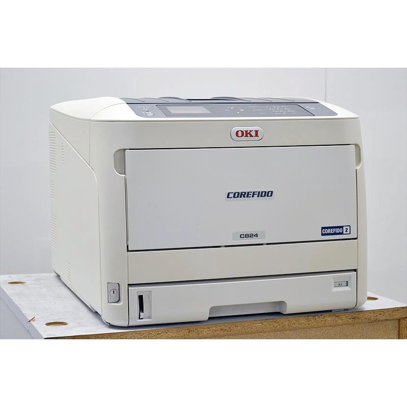 カラーレーザープリンター OKI/COREFIDO C824dn カウンタ8,892枚 