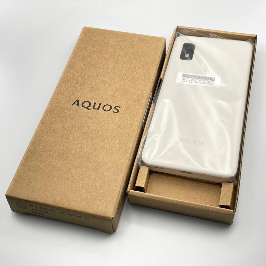 未使用品 AQUOS wish3 A302SH ホワイト Android スマートフォン ワイ 