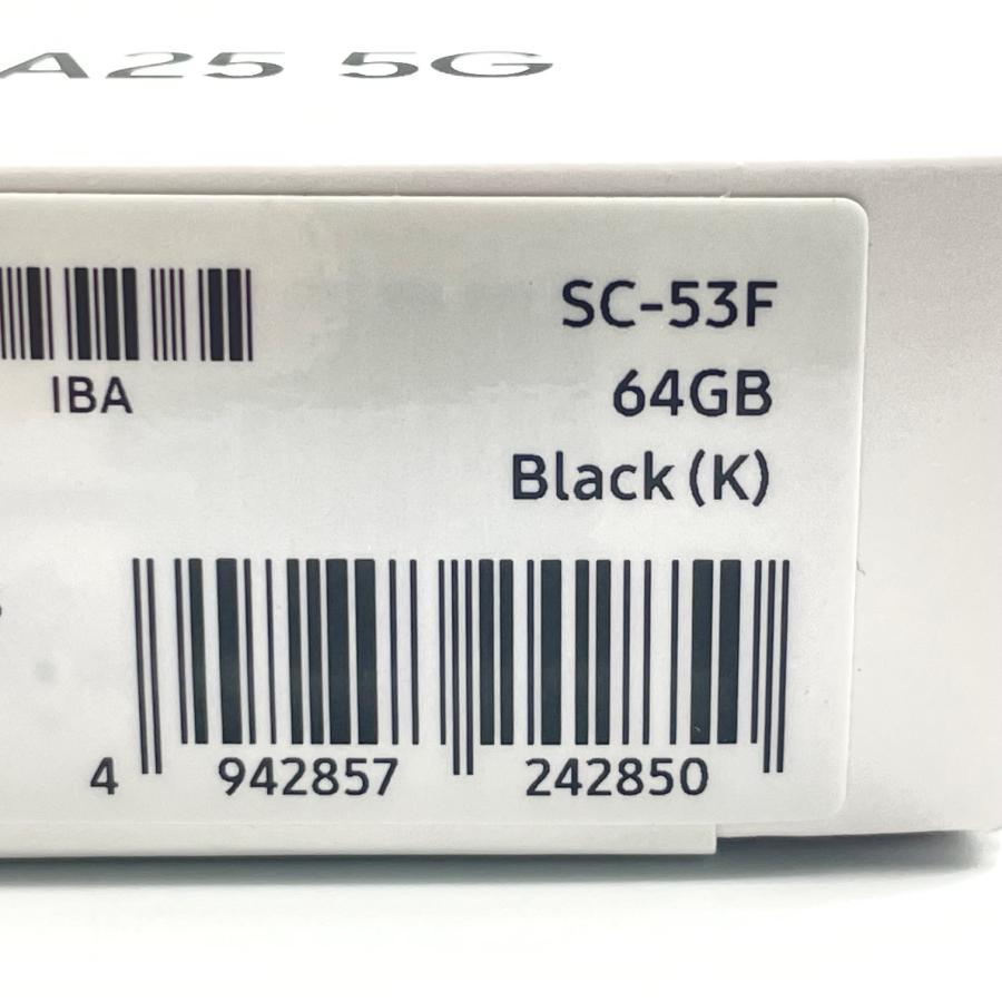未開封品 Galaxy A25 5G SC-53F Black Android スマートフォン ドコモ | Galaxy A | 02