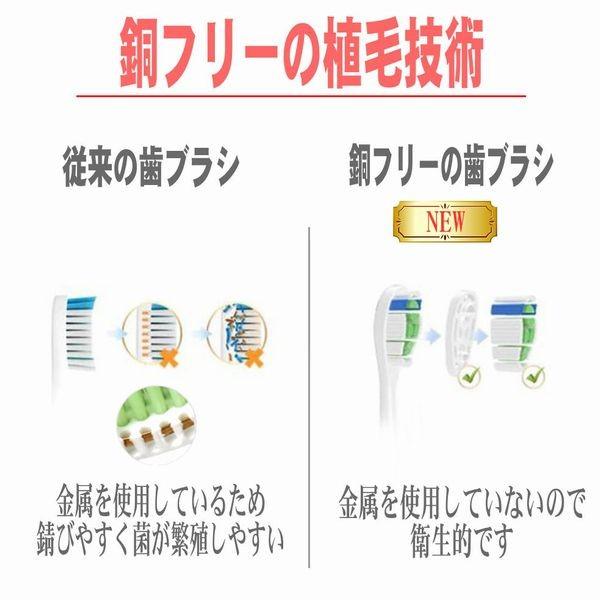 フィリップス用と互換性のある 互換替えブラシ 電動歯ブラシ 互換歯ブラシ 互換替えブラシ HX3 HX6 HX9 シリーズ対応 YH738 互換替えブラシ 8本セット |  | 01