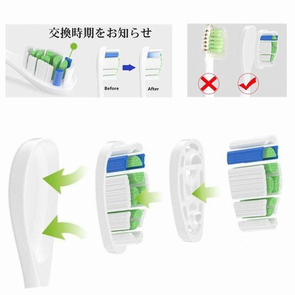 フィリップス用と互換性のある 互換替えブラシ 電動歯ブラシ 互換歯ブラシ 互換替えブラシ HX3 HX6 HX9 シリーズ対応 YH738 互換替えブラシ 8本セット |  | 03