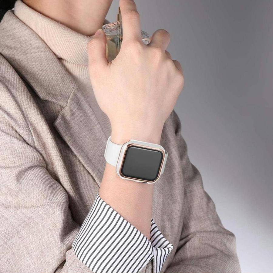 アップルウォッチ7 カバー Apple Watch Series 7 41mm 45mm 本体 カバー 9H ガラスフィルム ケース 一体型 おしゃれ 高級 デザイン |  | 11