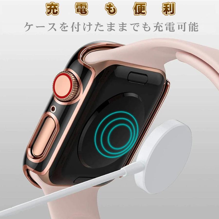 アップルウォッチ7 カバー Apple Watch Series 7 41mm 45mm 本体 カバー 9H ガラスフィルム ケース 一体型 おしゃれ 高級 デザイン |  | 03