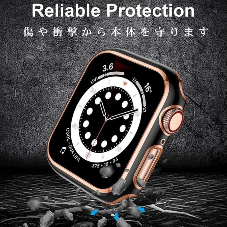 アップルウォッチ7 カバー Apple Watch Series 7 41mm 45mm 本体 カバー 9H ガラスフィルム ケース 一体型 おしゃれ 高級 デザイン |  | 05