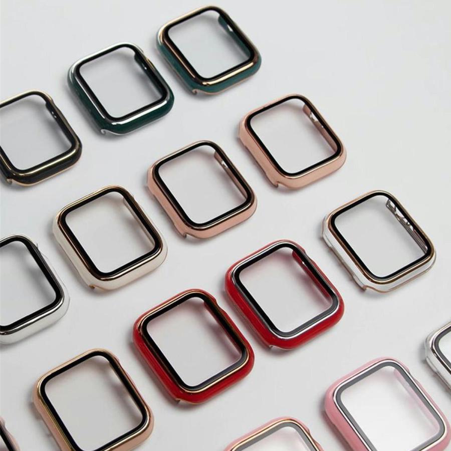 アップルウォッチ7 カバー Apple Watch Series 7 41mm 45mm 本体 カバー 9H ガラスフィルム ケース 一体型 おしゃれ 高級 デザイン |  | 08