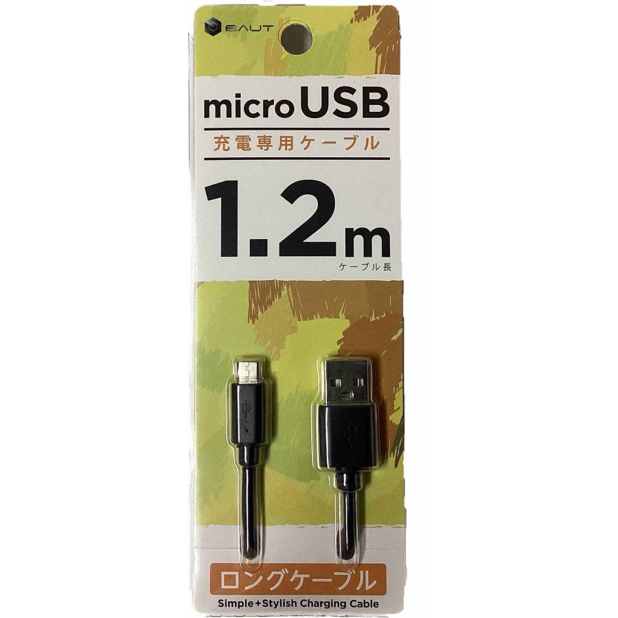 新品 未開封 未使用品 ４個セット BAUT BUSMC120BK microUSB 充電専用ケーブル 1A 1.2ｍ スマートフォン・タブレット対応 USBケーブル I10 | BAUT | 01