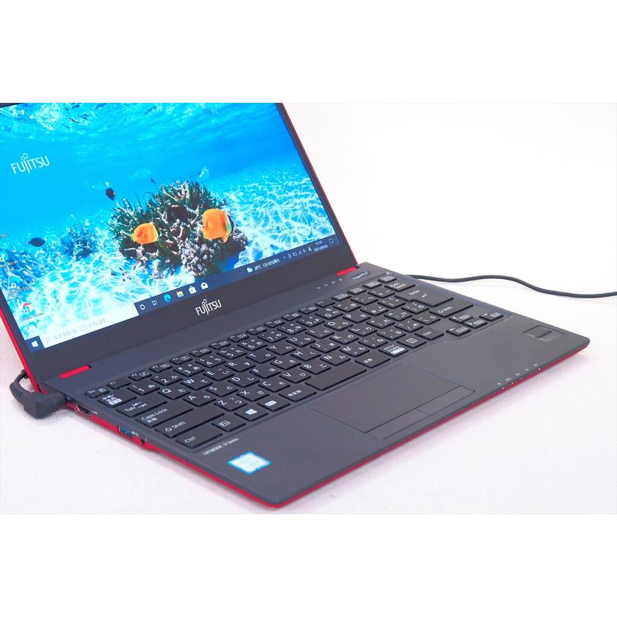 ノートパソコン 希少レッド！ 超軽量0.799kg！第7世代CPU+13.3型FHD液晶！LIFEBOOK U937/P i5-7300U 8GB SSD256GB カメラ Win10｜ecoren-ys｜03