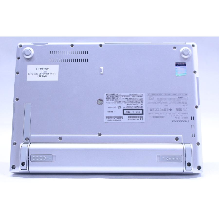 Let's note SV 即配 良品 バッテリー良好 DVD搭載軽量モバイル Corei7