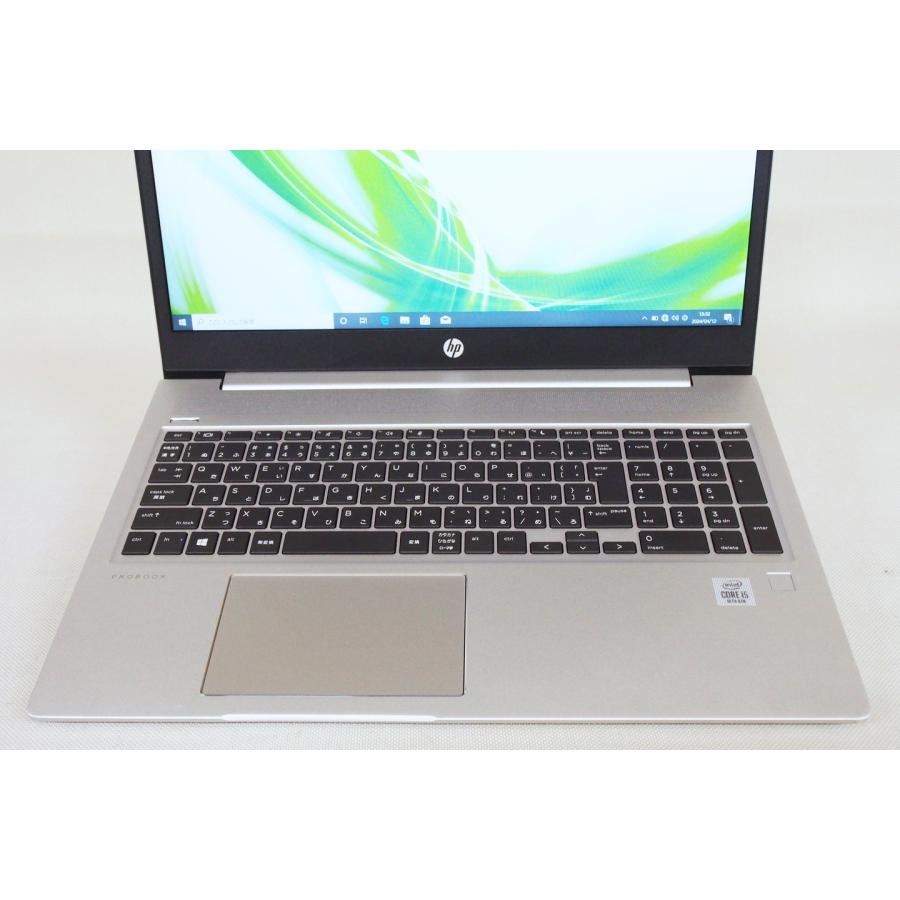 ノートパソコン 10世代Corei5 2020年製 薄型 HP ProBook 450 G7 i5-10210U RAM8G SSD256G 15.6型HD カメラ テンキー Windows10｜ecoren-ys｜02