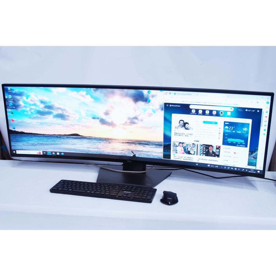 超大画面49インチ＆超高解像度5120x1440！デュアルQHD液晶曲面モニター 
