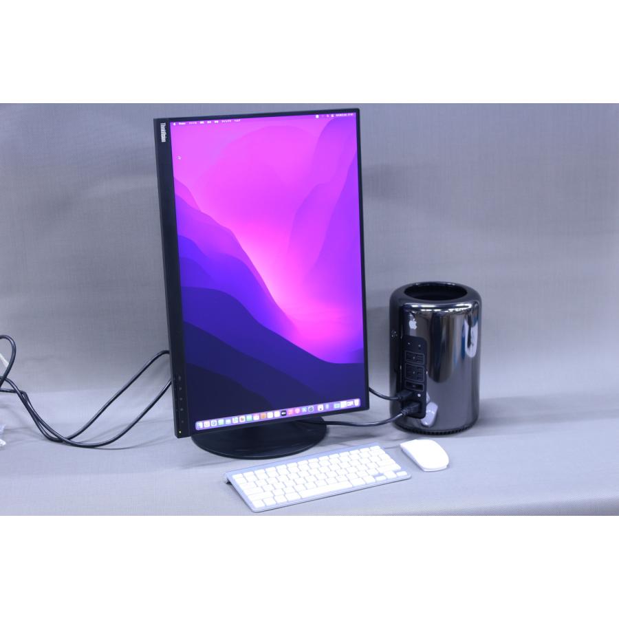 デスクトップパソコン Xeon 32Gメモリ 24インチWUXGAモニターセット MacPro 3.5 6Coa A1481 Xeon E5-1650v2 SSD512G FireProD500x2基 OS 12 Montereyの画像