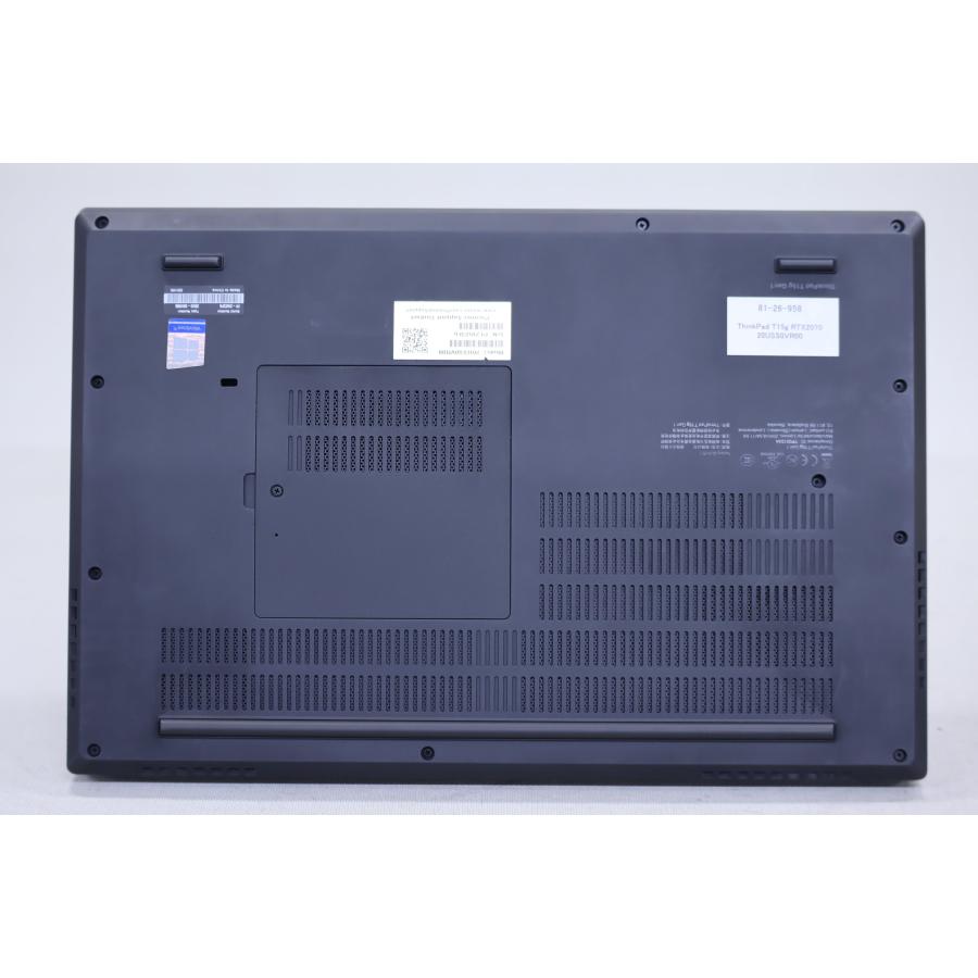 即配 良品 RTX2070 10世代Corei7 32Gメモリ ThinkPad T15g i7-10850H 32G SSD512G 15.6FHD Wi-Fi6 Windows11 2021年製 ノートパソコン AAA評価の画像