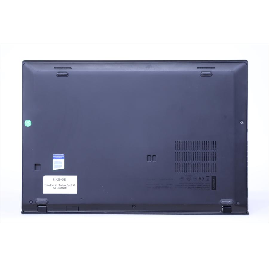即配 バッテリー良 Corei7搭載パワフルモデル ThinkPad X1 Carbon Gen6 i7-8550U 16G 256G 14.0FHD Win11 ノートパソコン BAA評価の画像