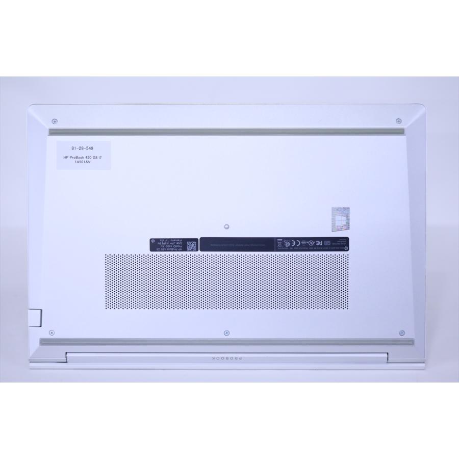 使用感少 32Gメモリ Corei7 Windows11 Office2019 第11世代 HP ProBook 450 G8 i7-1165G7 RAM32G SSD512G 15.6インチ 【ノングレアディスプレイ】 フルHD
