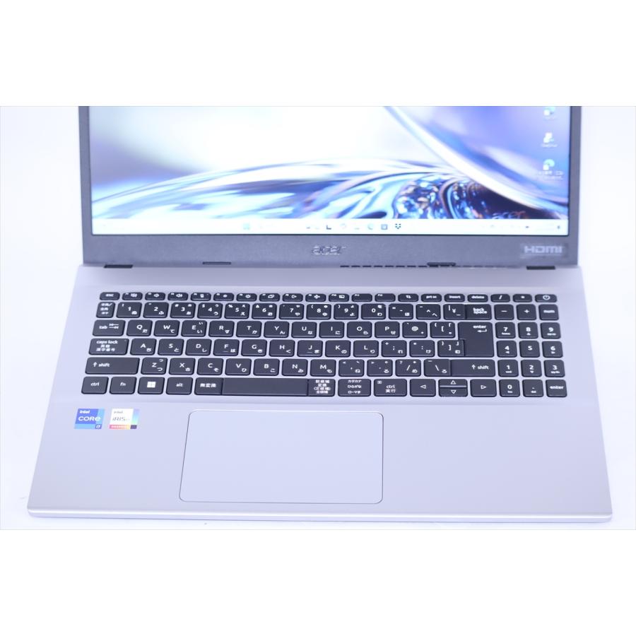 即配 美品 2024年発売 12世代Corei7 16Gメモリ Acer Aspire 3 A315-59-F76ZJ/F i7-1255U 16G 1TB 15.6FHD Win11 リカバリ 元箱 ノートパソコン SAA評価の画像
