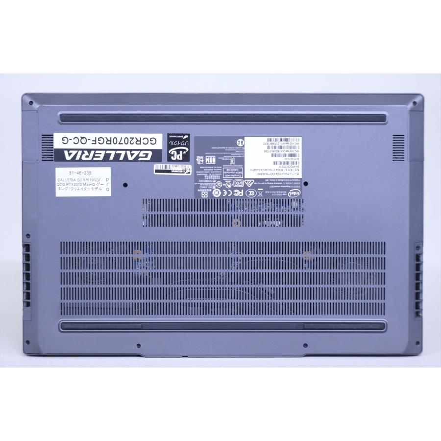 ゲーミングノート GCR2070RGF-QC メモリ32GB, SSD1TB×2