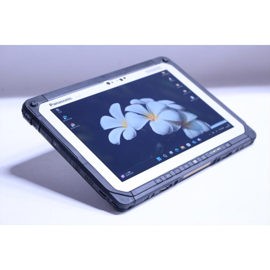 即配 累積630時間 頑丈タブレットPC TOUGHBOOK CF-20E0385VJ i5-7Y57 4G SSD128G 10.1インチWUXGA 顔認証 Win11 リカバリ ノートパソコン BAA評価の画像