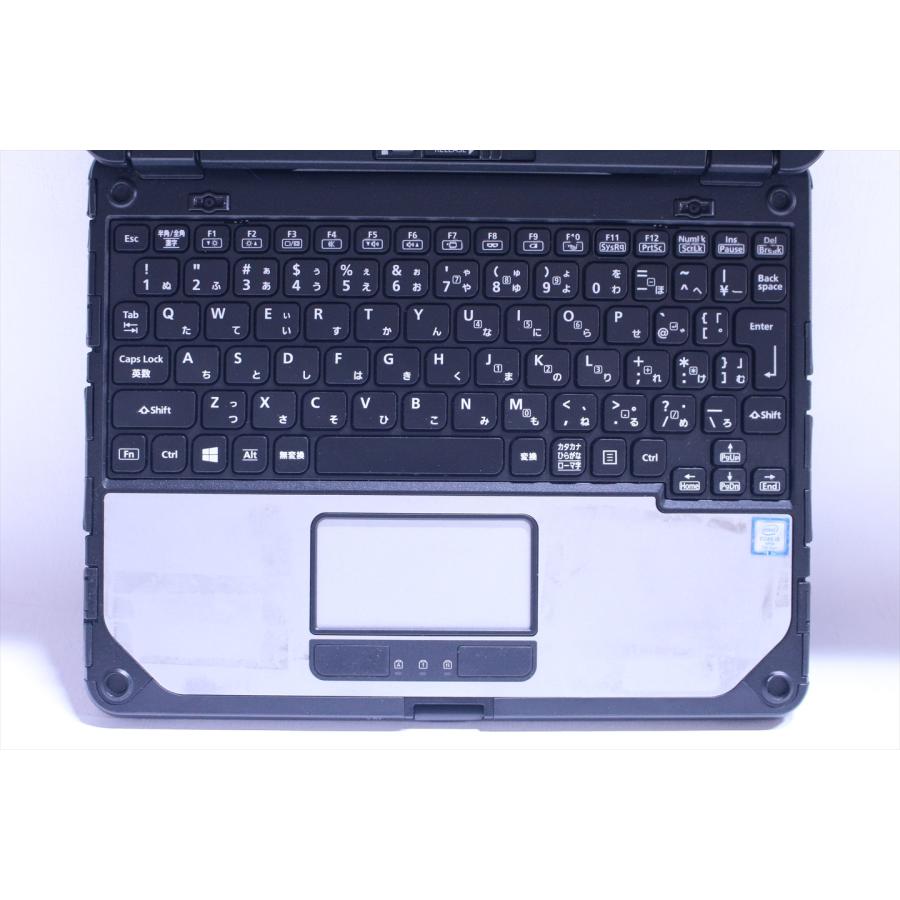即配 累積630時間 頑丈タブレットPC TOUGHBOOK CF-20E0385VJ i5-7Y57 4G SSD128G 10.1インチWUXGA 顔認証 Win11 リカバリ ノートパソコン BAA評価の画像