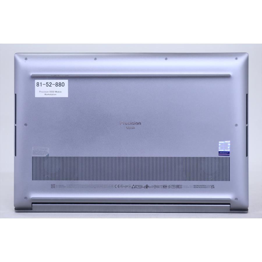 即配 良品 薄型ワークステーション Corei7パワフルCPU Precision 5550 i7-10850H 16G 512G 15.6WUXGA WiFi6 Windows11 リカバリ ノートパソコン AAA評価の画像