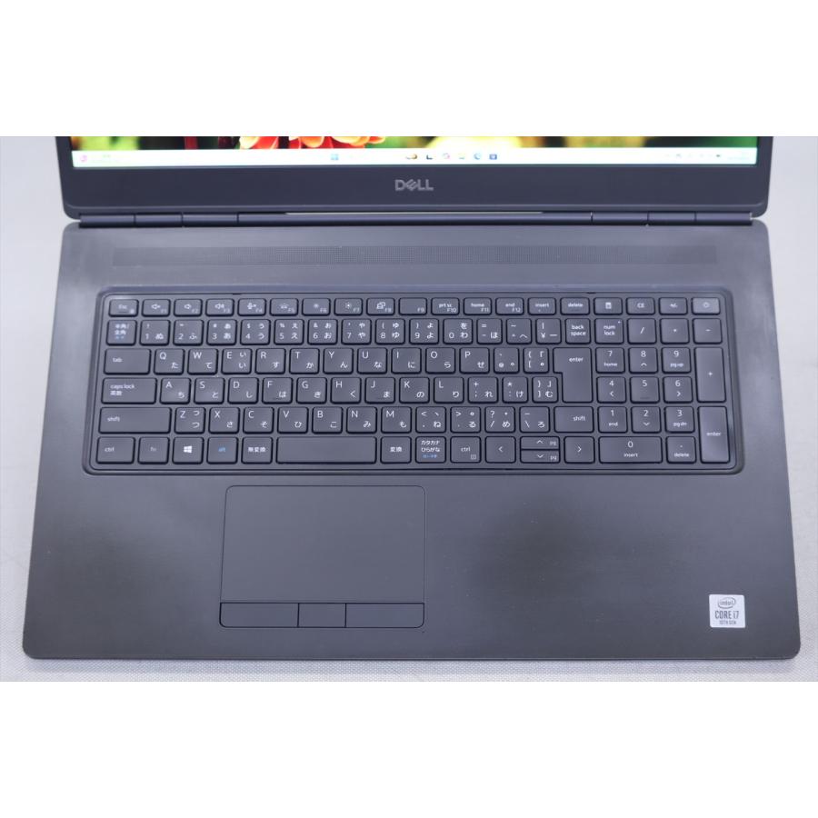 即配 RTX3000 Corei7パワフルCPU Precision 7750 i7-10750H 16G 512G 17.3FHD Wi-Fi6 Windows11 BAA評価の画像