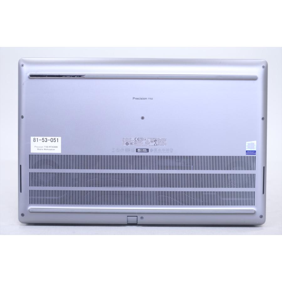 即配 RTX3000 Corei7パワフルCPU Precision 7750 i7-10750H 16G 512G 17.3FHD Wi-Fi6 Windows11 BAA評価の画像