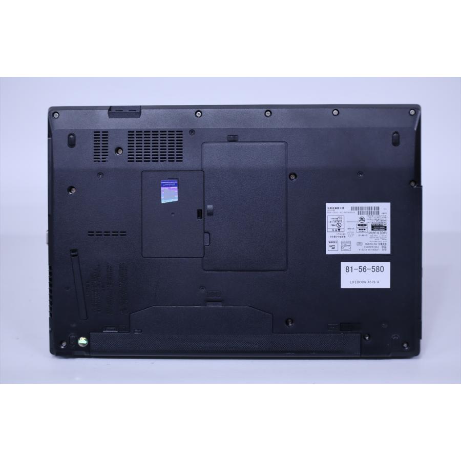 即配 即使用OK LIFEBOOK A579/A i5-8265U 8G 512G 15.6TFT DVD Office Win11 2019年モデル ノートパソコン BAA評価の画像