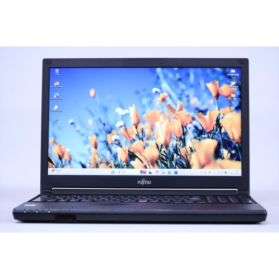 即配 即使用OK LIFEBOOK A579/A i5-8265U 8G 512G 15.6TFT DVD Office Win11 2019年モデル ノートパソコン BAA評価の画像
