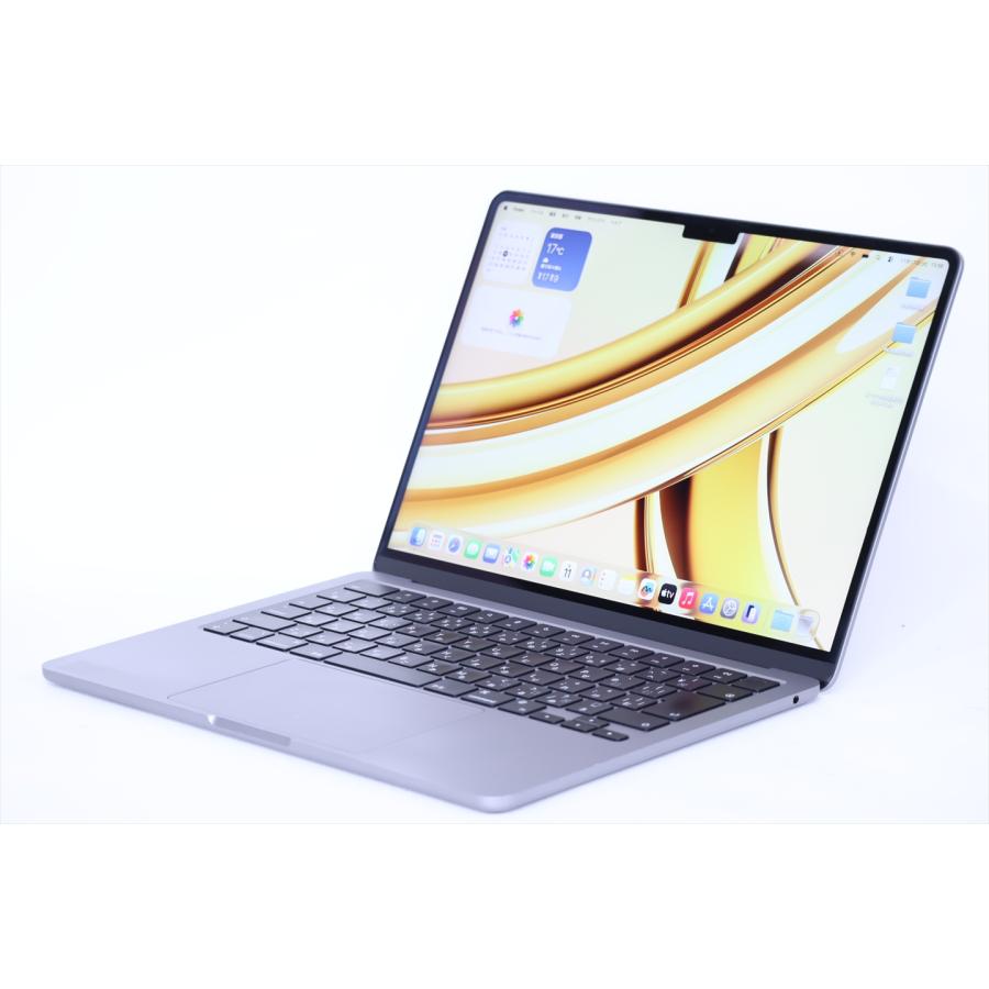 【美品】MacBook Air M2 16GB/512GB バッテリー良好 MacBook 即配 良品 2022年モデル バッテリー良 M2チップ搭載 Air