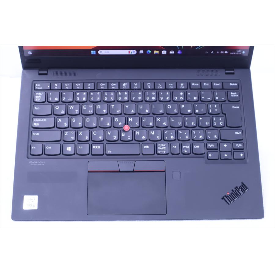 即配 良品 2020年パワフルモデル 10世代Corei7 ThinkPad X1 Carbon Gen8 i7-10510U 16G 256G 14.0FHD Wi-Fi6 Office Win11 ノートパソコン AAA評価の画像