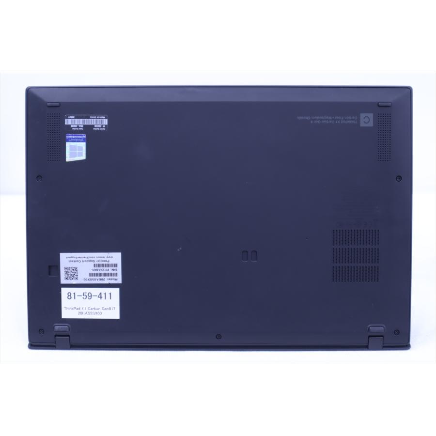 即配 良品 2020年パワフルモデル 10世代Corei7 ThinkPad X1 Carbon Gen8 i7-10510U 16G 256G 14.0FHD Wi-Fi6 Office Win11 ノートパソコン AAA評価の画像
