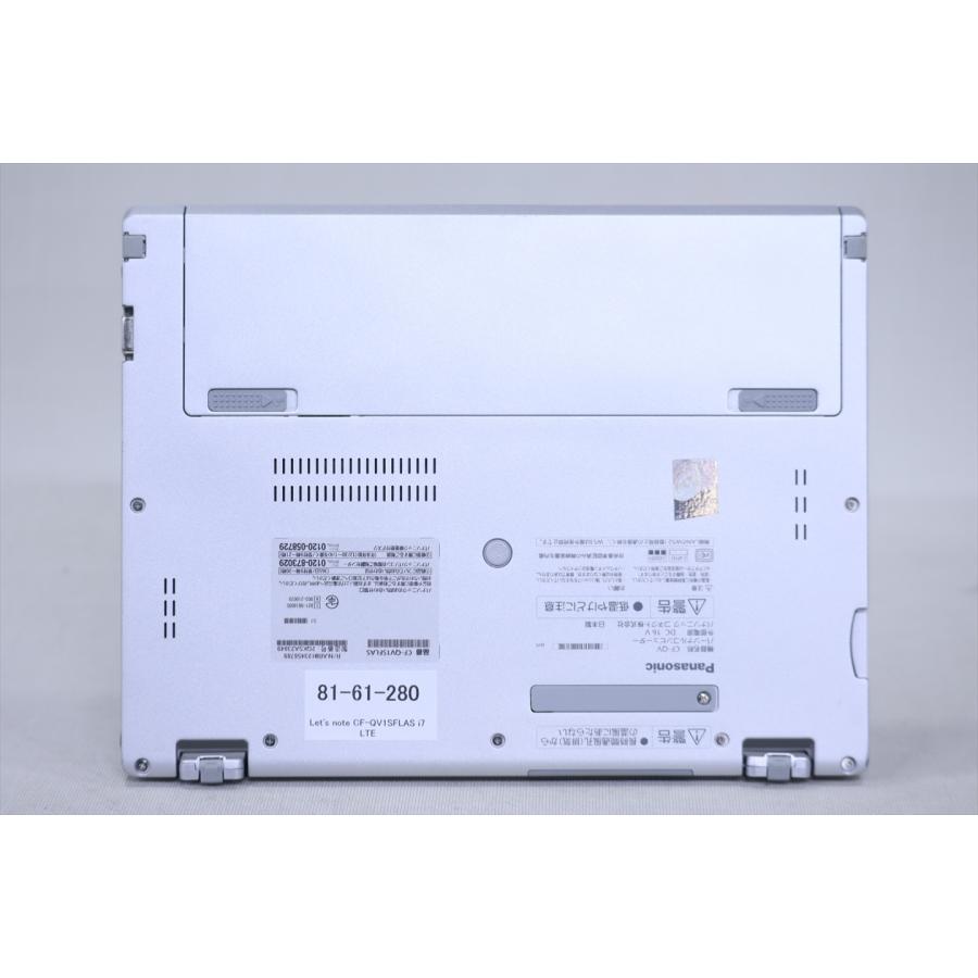 即配 2021年WQXGA+液晶パワフル2in1PC 11世代Corei7 Let's note CF-QV1SFLAS LTE i7-1185G7 16G 512G 12.0WQXGA+ Wi-Fi6 リカバリ ノートパソコン BBA評価の画像