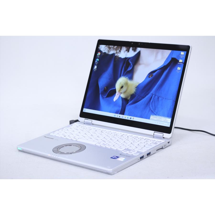 即配 2021年WQXGA+液晶パワフル2in1PC バッテリー良 Let's note CF-QV1SFLAS LTE i7-1185G7 16G 512G 12.0WQXGA+ Wi-Fi6 リカバリ ノートパソコン BAA評価の画像