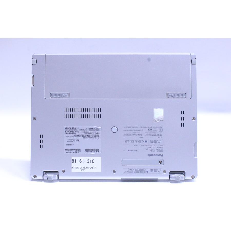 即配 2021年WQXGA+液晶パワフル2in1PC 11世代Corei7 Let's note CF-QV1SFLAS LTE i7-1185G7 16G 512G 12.0WQXGA+ WiFi6 リカバリ ノートパソコン AAA評価の画像