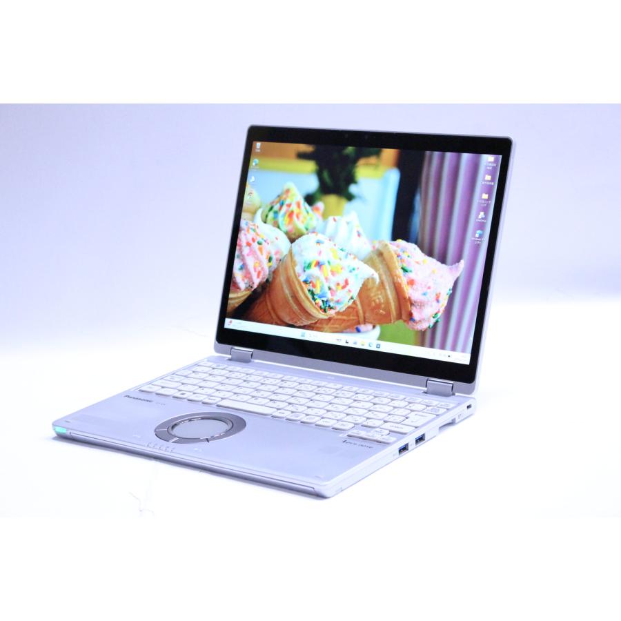 即配 2021年WQXGA+液晶パワフル2in1PC 11世代Corei7 CF-QV1SFLAS LTE i7-1185G7 16G 512G 12.0WQXGA+ WiFi6 リカバリ ノートパソコン BBA評価の画像
