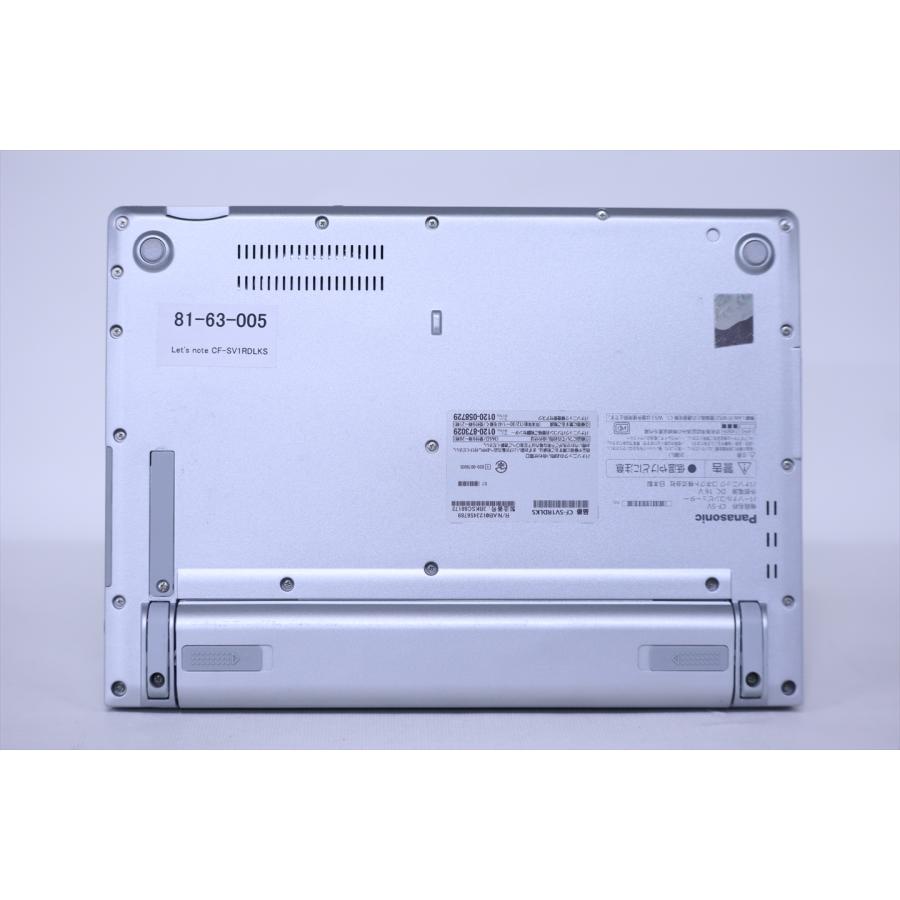 即配 WUXGA液晶モデル 累積時間少 バッテリー良 Let's note CF-SV1RDLKS i5-1145G7 16G 256G 12.1型 Wi-Fi6 Office リカバリ ノートパソコン BAA評価の画像