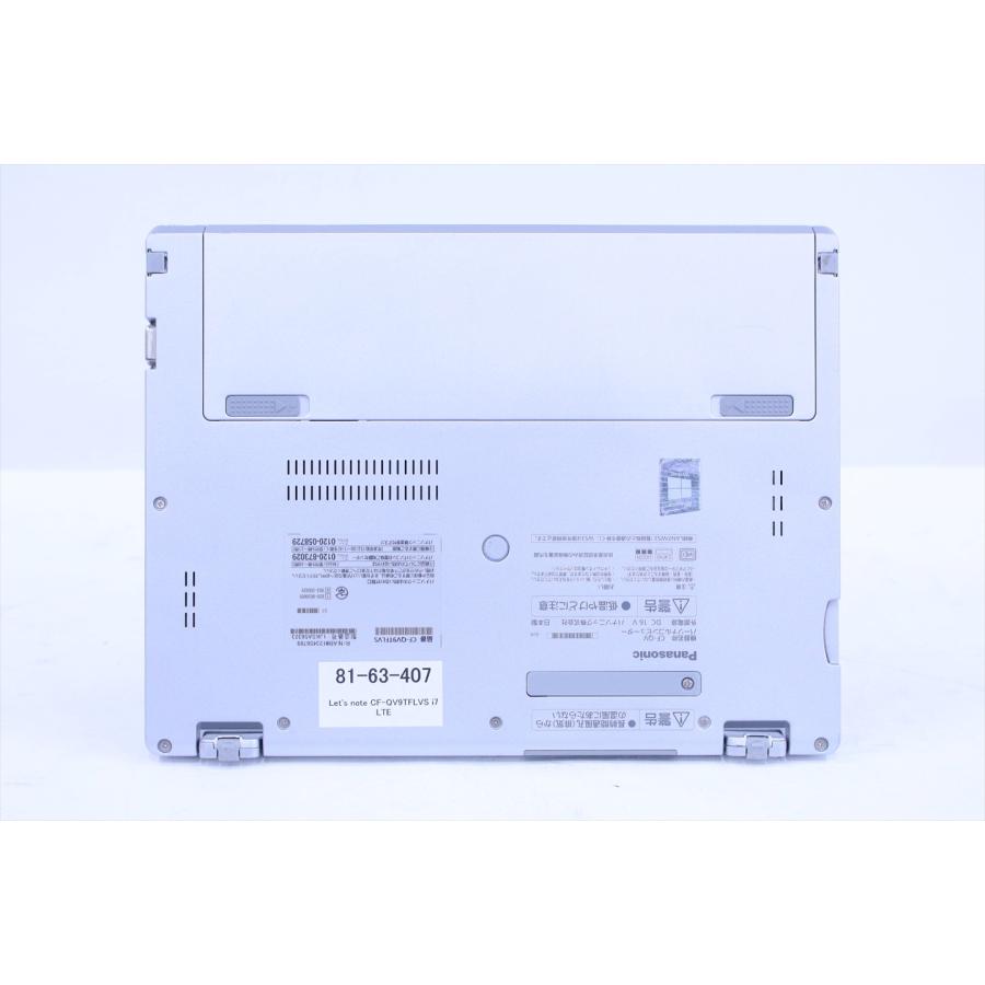 即配 WQXGA+液晶2in1パワフルモデル 10世代Corei7 CF-QV9TFLVS LTE i7-10810U 16G 512G 12.0タッチ WiFi6 Office リカバリ ノートパソコン BAA評価の画像