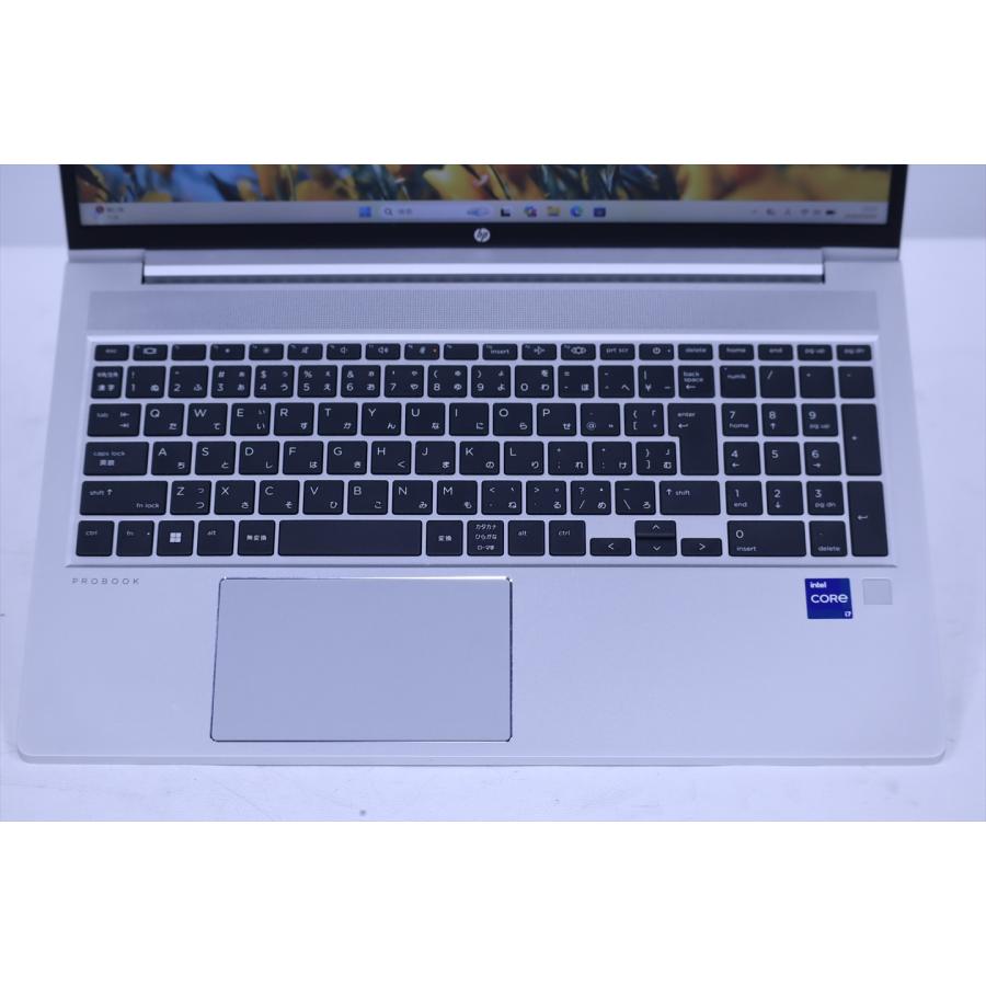 即配 2023年パワフルモデル 12世代Corei7 HP ProBook 450 G9 i7-1255U 16G 512G 15.6FHD Wi-Fi6E Office バッテリー良 ノートパソコン BAA評価の画像