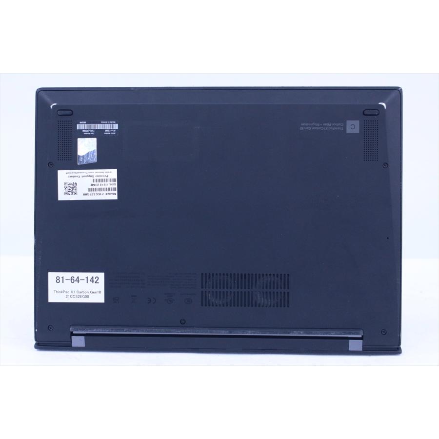 即配 T 2022年WUXGA液晶快速モデル 12世代Corei5 ThinkPad X1 Carbon Gen10 i5-1250P 16G 256G 14.0WUXGA Wi-Fi6E Office Win11 ノートパソコン BAA評価の画像
