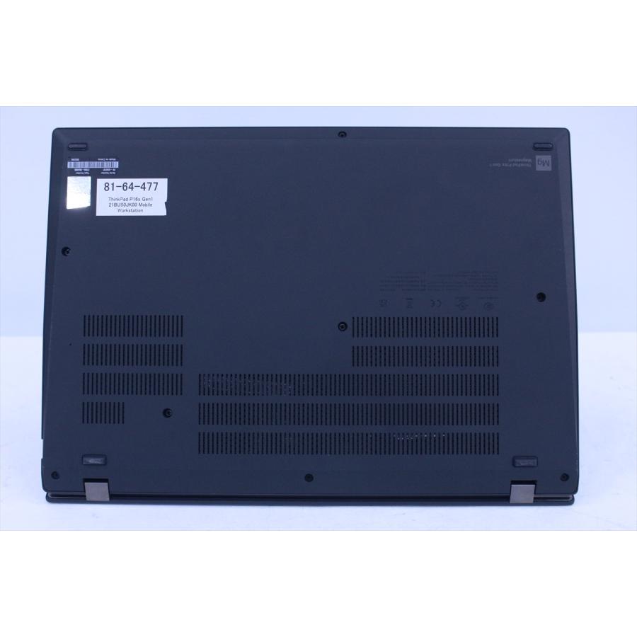 即配 良品 2022年安定快速ワークステーション 12世代Corei7 ThinkPad P16s Gen1 i7-1260P 16G 256G 16.0WUXGA NVIDIA T550 Wi-Fi6E ノートパソコン AAA評価の画像