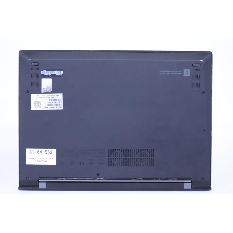 即配 良品 2022年快速モデル 12世代Corei5 ThinkPad X1 Carbon Gen10 i5-1235U 16G 256G 14.0WUXGA Thunderbolt4 Wi-Fi6E Office ノートパソコン AAB評価の画像