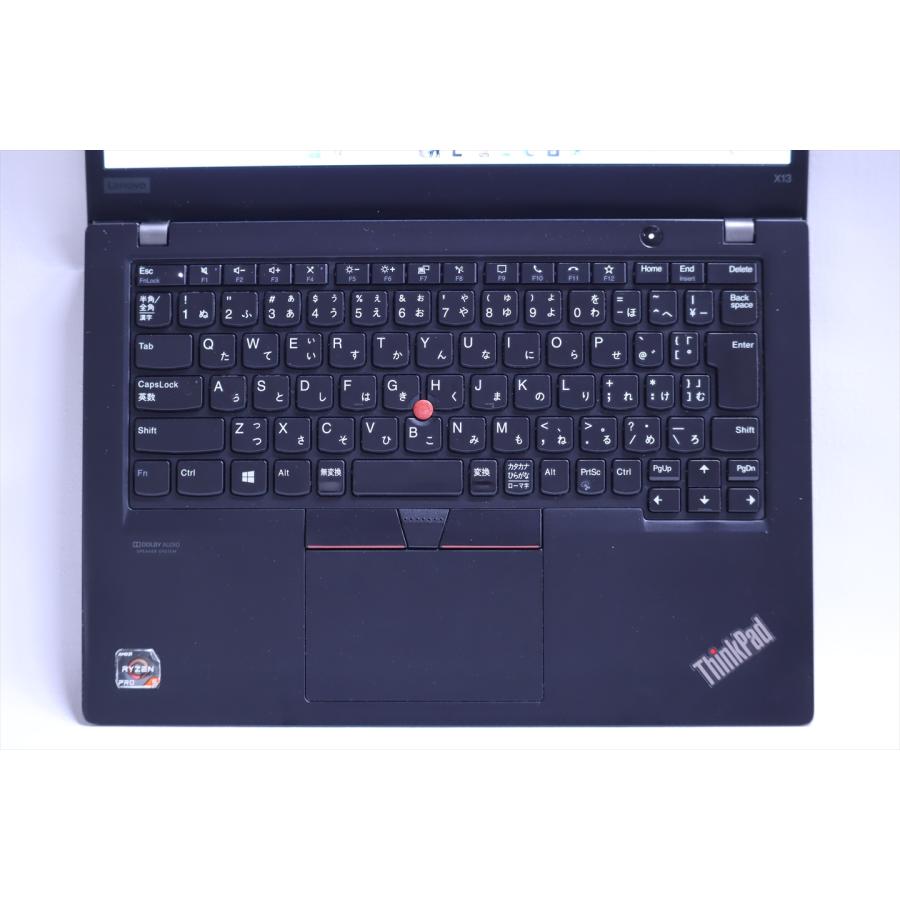 優秀品‼️バッテリー極上☘ThinkPad X13☘Ryzen5☘ノートパソコン ThinkPad X 即配 バッテリー良 2021年Ryzen5-6Coaモデル X13 Gen1