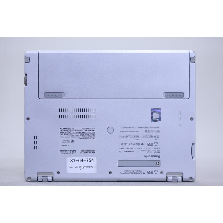 即配 良品 WQXGA+2in1パワフルモデル 10世代Corei7 CF-QV9TFLVS LTE i7-10810U 16G 512G 12.0タッチ WiFi6 リカバリ バッテリー良 ノートパソコン AAA評価の画像